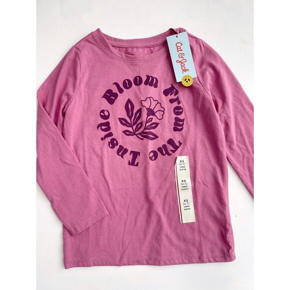 NEW Cat & Jack Bloom From the Inside Tee XS 4/5 - Picture 2 of 5